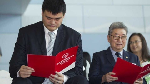 巨人身影点亮关爱之光姚明香港助阵特奥四十载