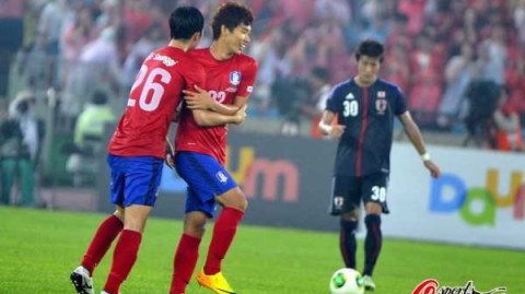 日韩足球历史战绩对比