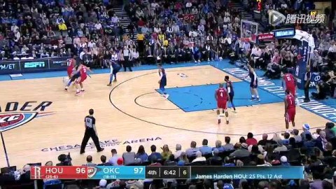 雷霆战略性放水敲定西部3-5名排位，火箭锁定首轮客战湖人