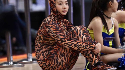 CBA赛场上的百变精灵 拉拉队宝贝热舞瞬间