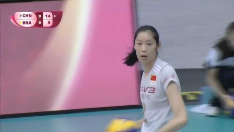 中国女排3-1力克巴西，朱婷28分新体系迎开门红