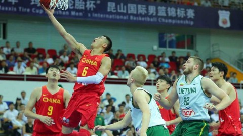 昆山四国赛男篮蓝队大胜立陶宛完美收官