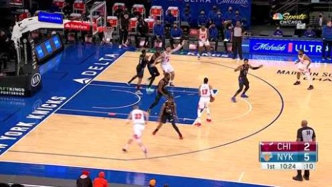 尼克斯108-105老鹰，布伦森末节17分上演大逆转