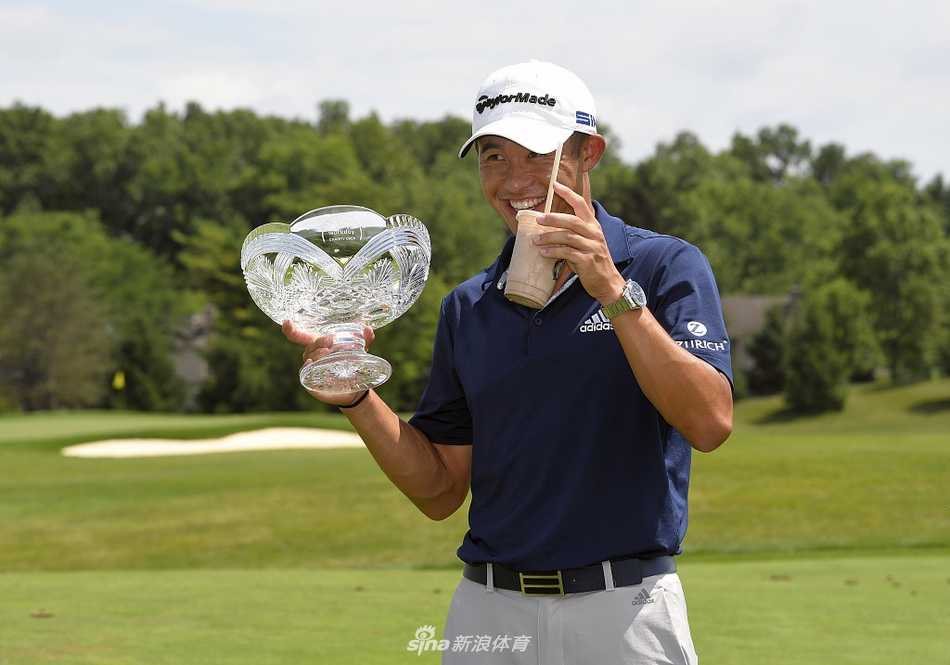 森川屏息凝神，在全场寂静中完成最终推击，小球笔直滚向洞杯