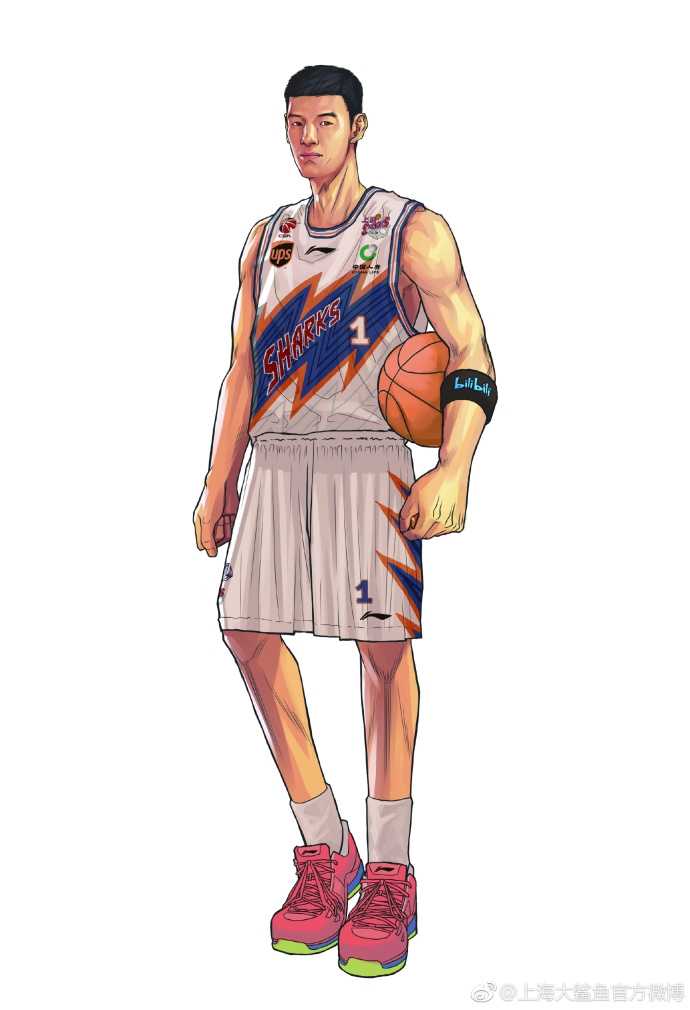 当大鲨鱼闯入二次元世界,上海男篮的新番热血上演 漫画笔下的大鲨鱼众将仿佛从热血动漫中走出,眼神中燃烧着对胜利的渴望,准备在新赛季的“番剧”中上演主角级表现。