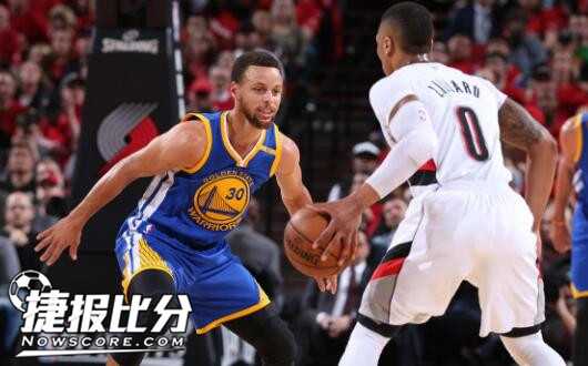 勇士4-1开拓者：水花兄弟五局斩落撕裂之城